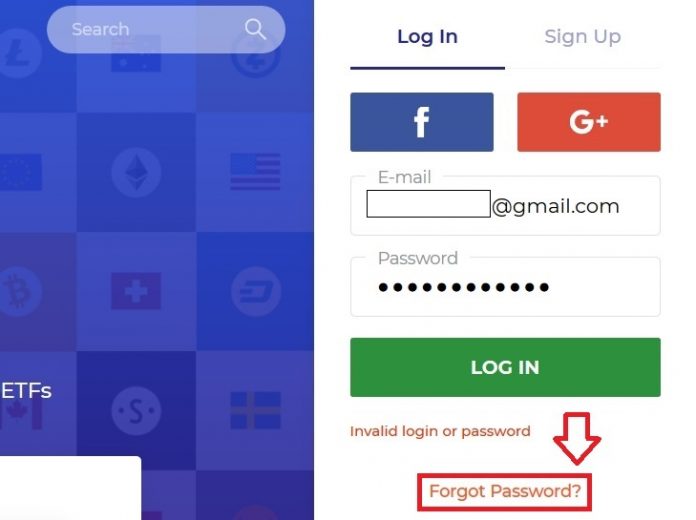 Click forgot password. Click forgot password