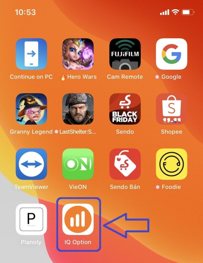 IQ Option на Iphone