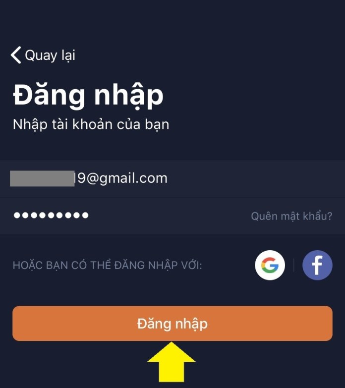 Log masuk akaun IQ Option anda di telefon anda