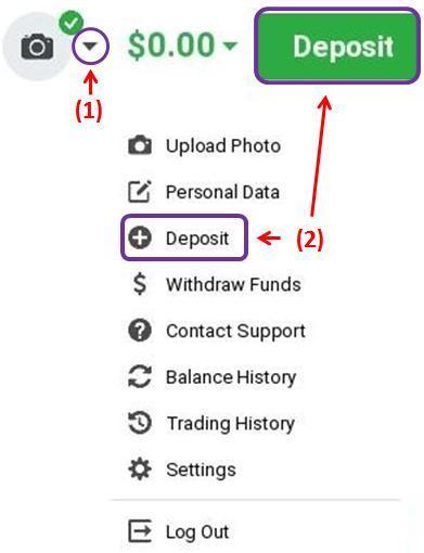 Cara deposit dana ke IQ Option